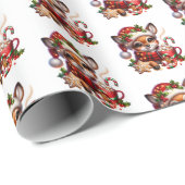 Weihnachten  geschenkpapier (Rolleneckpunkt)