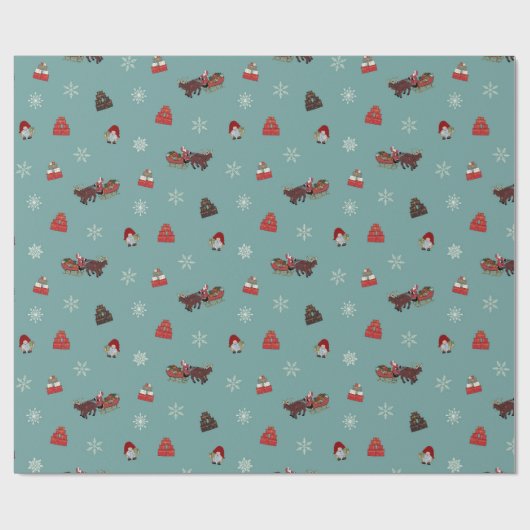 Weihnachten Geschenkpapier (Flach)