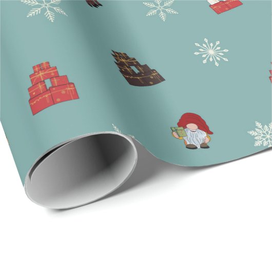 Weihnachten Geschenkpapier (Rolleneckpunkt)