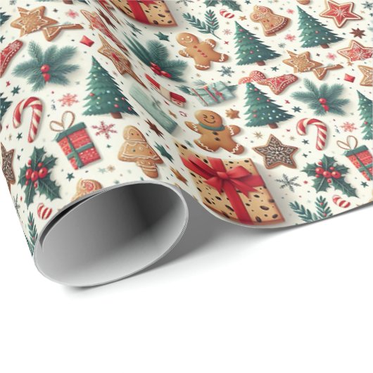 Weihnachten Geschenkpapier (Rolleneckpunkt)