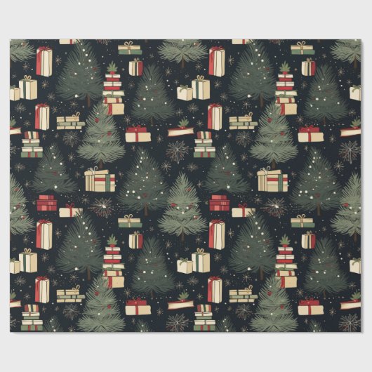 Weihnachten Geschenkpapier (Flach)