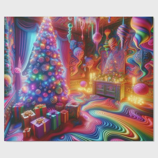 Weihnachten Geschenkpapier (Flach)