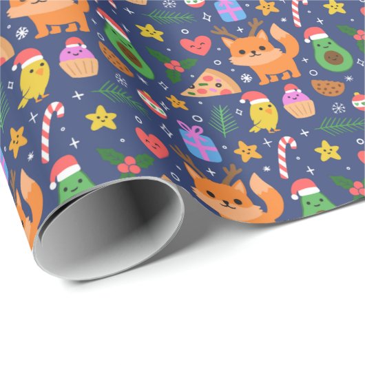 Weihnachten Geschenkpapier (Rolleneckpunkt)