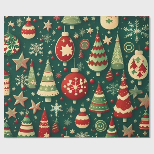 Weihnachten Geschenkpapier (Flach)