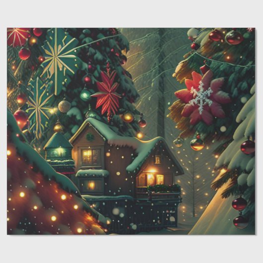 Weihnachten Geschenkpapier (Flach)