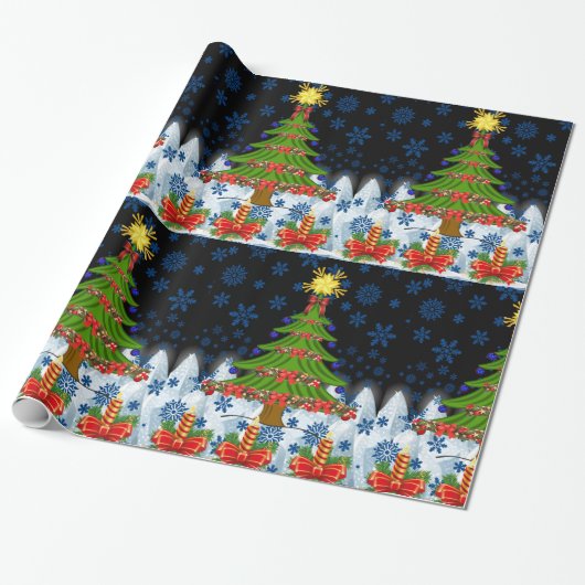 Weihnachten Geschenkpapier (Ungerollt)