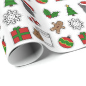 Weihnachten Geschenkpapier (Rolleneckpunkt)