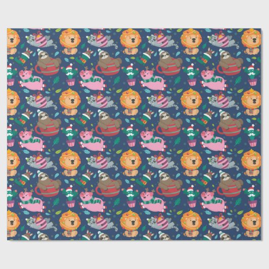 Weihnachten Geschenkpapier (Flach)