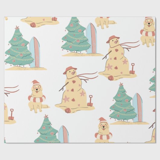 Weihnachten Geschenkpapier (Flach)