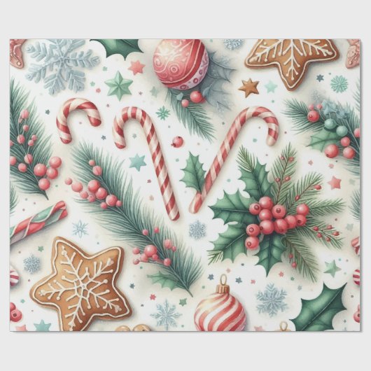 Weihnachten Geschenkpapier (Flach)