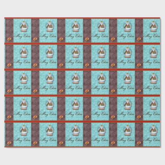 Weihnachten Geschenkpapier (Flach)