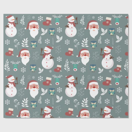 Weihnachten Geschenkpapier (Flach)