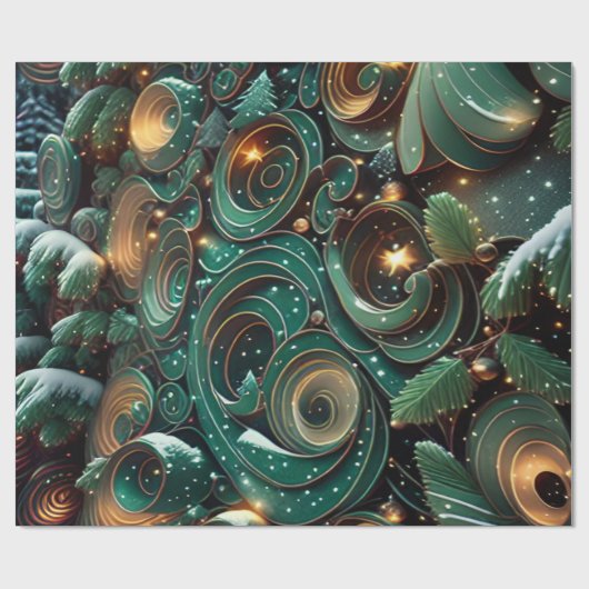 Weihnachten Geschenkpapier (Flach)