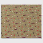 Weihnachten Geschenkpapier (Flach)