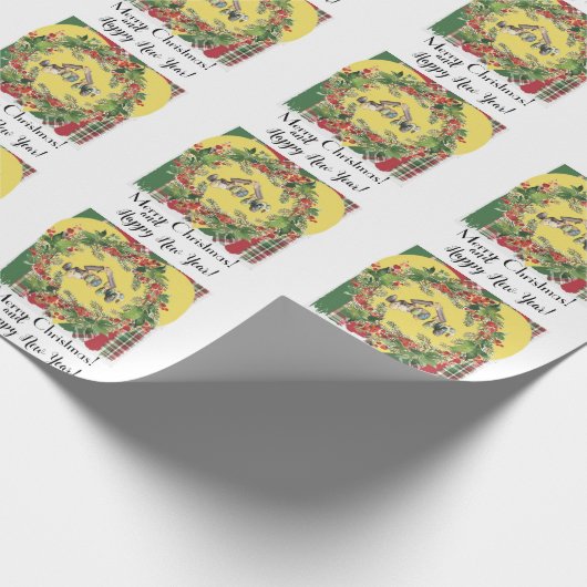 Weihnachten Geschenkpapier (Ecke)