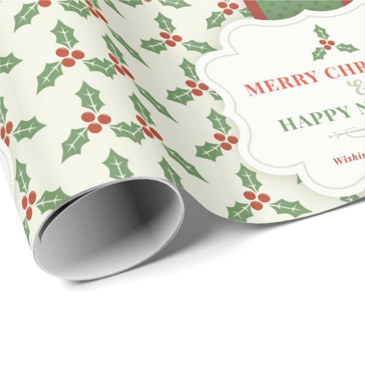 Weihnachten Geschenkpapier (Rolleneckpunkt)