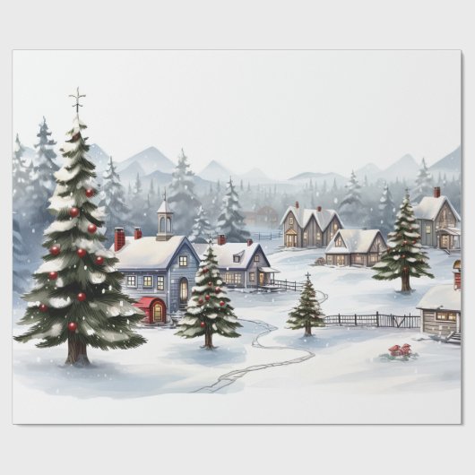 Weihnachten Geschenkpapier (Flach)