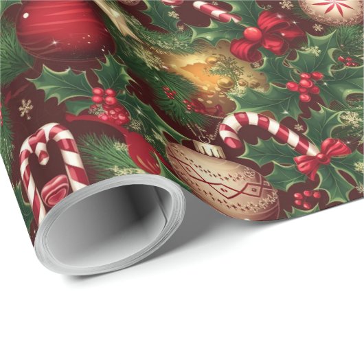 Weihnachten Geschenkpapier (Rolleneckpunkt)