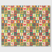 Weihnachten Geschenkpapier (Flach)