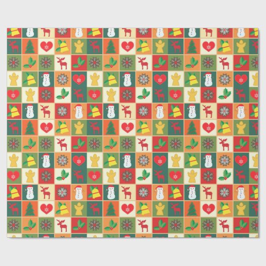 Weihnachten Geschenkpapier (Flach)