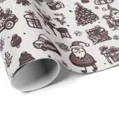 Weihnachten Geschenkpapier (Rolleneckpunkt)