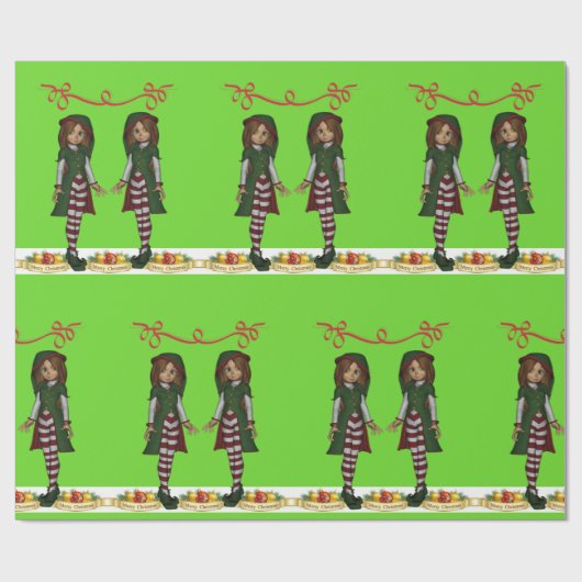 Weihnachten Geschenkpapier (Flach)