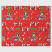 Weihnachten Geschenkpapier (Flach)