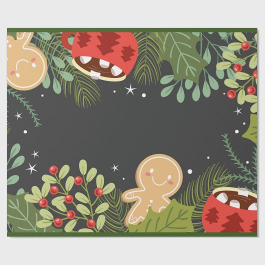 Weihnachten Geschenkpapier (Flach)