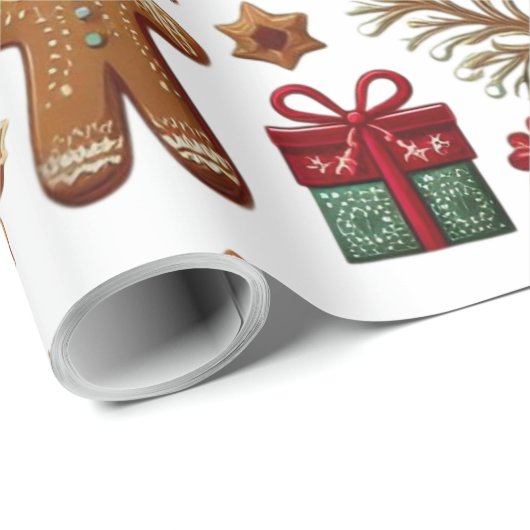 Weihnachten Geschenkpapier (Rolleneckpunkt)