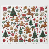 Weihnachten Geschenkpapier (Flach)