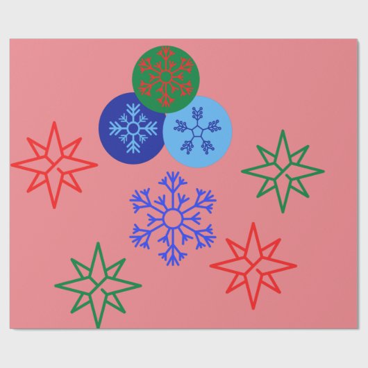 Weihnachten Geschenkpapier (Flach)