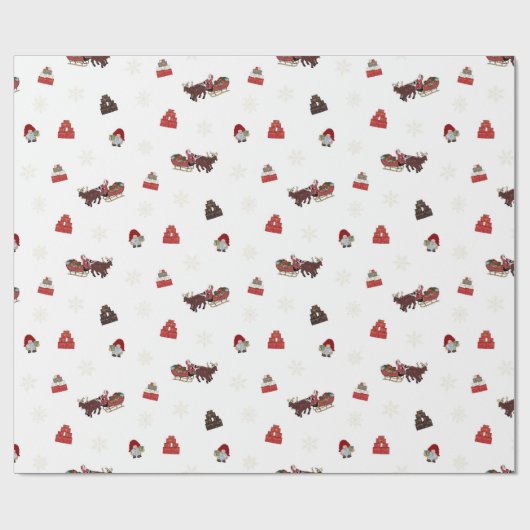 Weihnachten Geschenkpapier (Flach)