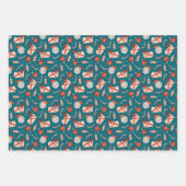 Weihnachten Geschenkpapier Set (Vorderseite)