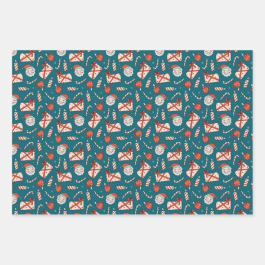 Weihnachten Geschenkpapier Set (Vorderseite)