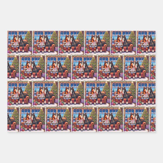 Weihnachten Geschenkpapier Set (Vorderseite 2)