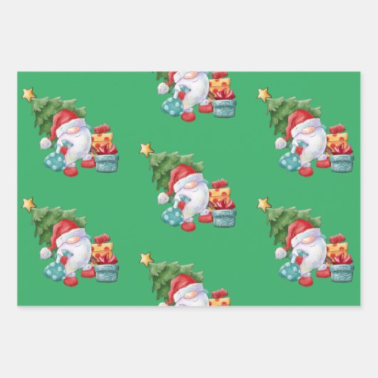 Weihnachten Geschenkpapier Set (Vorderseite)