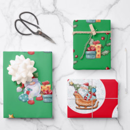 Weihnachten Geschenkpapier Set