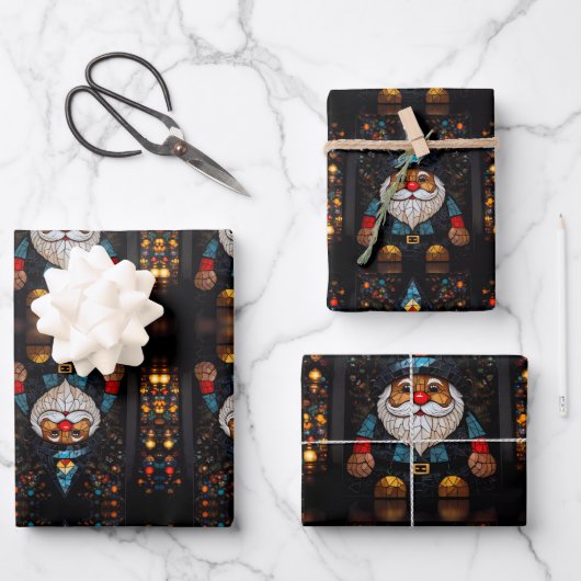 Weihnachten Geschenkpapier Set (Vorderseite)