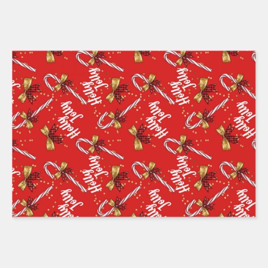 Weihnachten Geschenkpapier Set (Vorderseite 3)