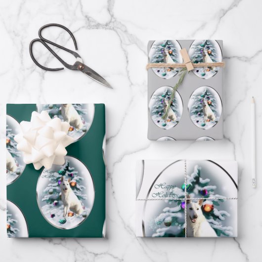 Weihnachten Geschenkpapier Set (Vorderseite)