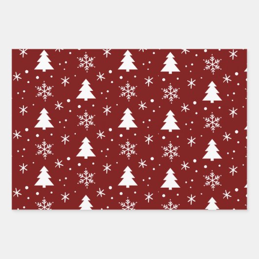 Weihnachten Geschenkpapier Set (Vorderseite 3)