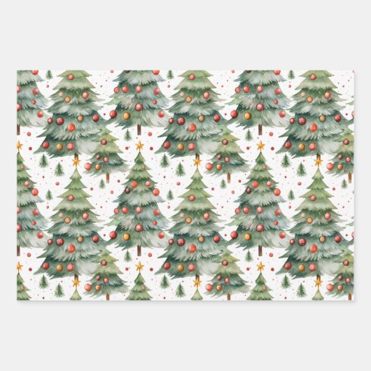 Weihnachten Geschenkpapier Set (Vorderseite)