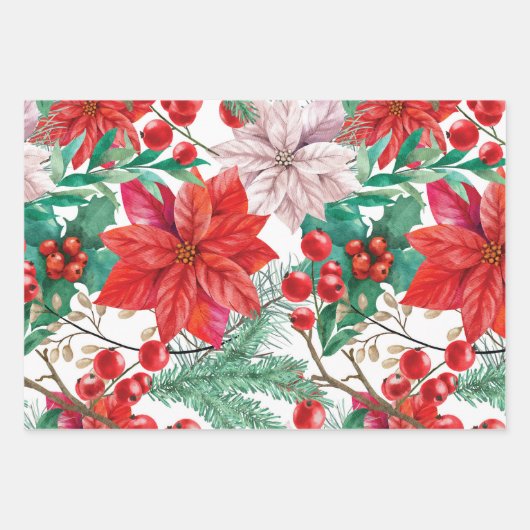 Weihnachten Geschenkpapier Set (Vorderseite)