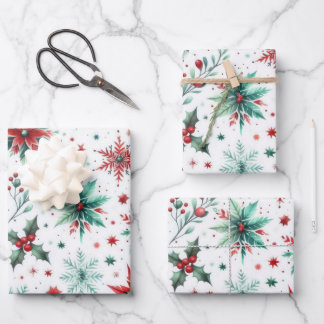 Weihnachten Geschenkpapier Set