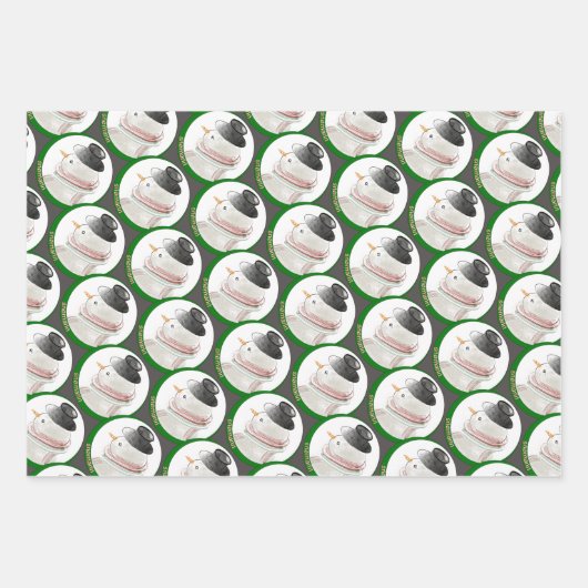 Weihnachten Geschenkpapier Set (Vorderseite)