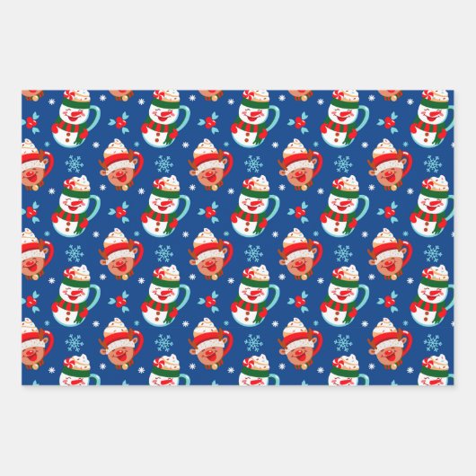 Weihnachten Geschenkpapier Set (Vorderseite 3)