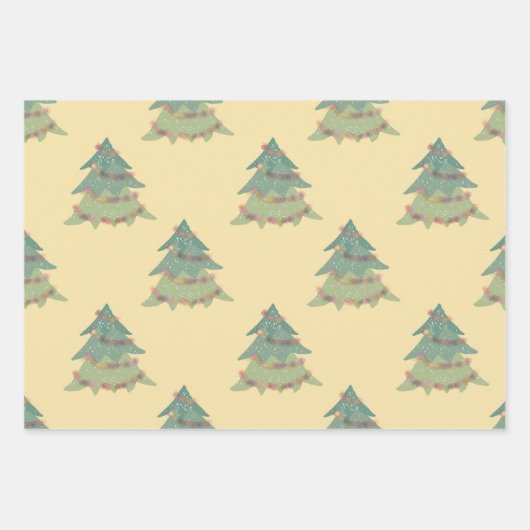 Weihnachten Geschenkpapier Set (Vorderseite)