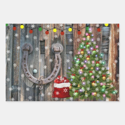 Weihnachten Geschenkpapier Set (Vorderseite)