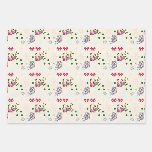 Weihnachten Geschenkpapier Set (Vorderseite)