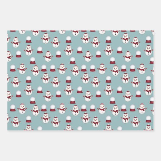 Weihnachten Geschenkpapier Set (Vorderseite 2)